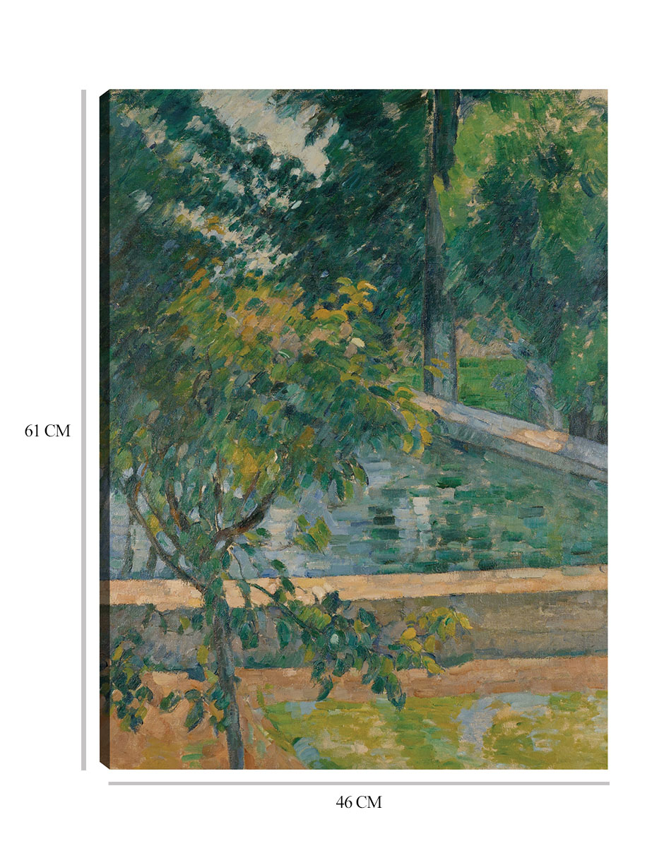 Foto 7 pulgar | Cuadro Decorativo - La Piscina De Jas De Bouffan (hacia 1878)- Paul Cézanne - Paisaje - 46x61 - Impresión En L