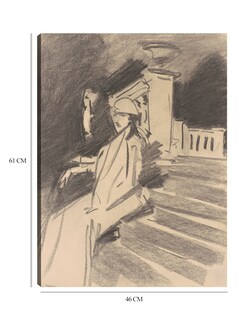 Foto 6 | Cuadro Decorativo - Junto A La Fuente, Villa Torlonia, Frascati, Italia (c. 1907)- John Singer Sargent - 46x61 - Fin
