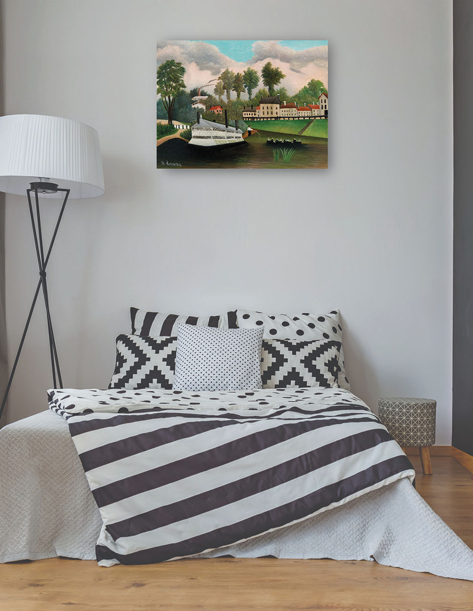 Foto 4 pulgar | Cuadro Decorativo - El Barco Lavadero De Pont De Charenton (ca. 1895)- Henri Rousseau - Paisaje - 46x61 - Fine Art Tj