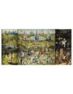 Foto 1 | Cuadro Decorativo - El Jardín De Las Delicias 1504 Ii- Hieronymus Bosch - Fotografía - 54x102 - Impresión En