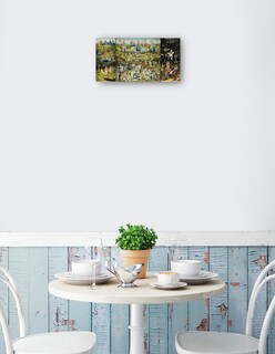Foto 2 | Cuadro Decorativo - El Jardín De Las Delicias 1504 Ii- Hieronymus Bosch - Fotografía - 54x102 - Impresión En