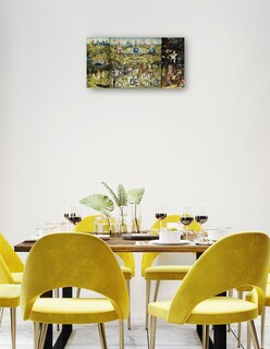 Foto 3 | Cuadro Decorativo - El Jardín De Las Delicias 1504 Ii- Hieronymus Bosch - Fotografía - 54x102 - Impresión En