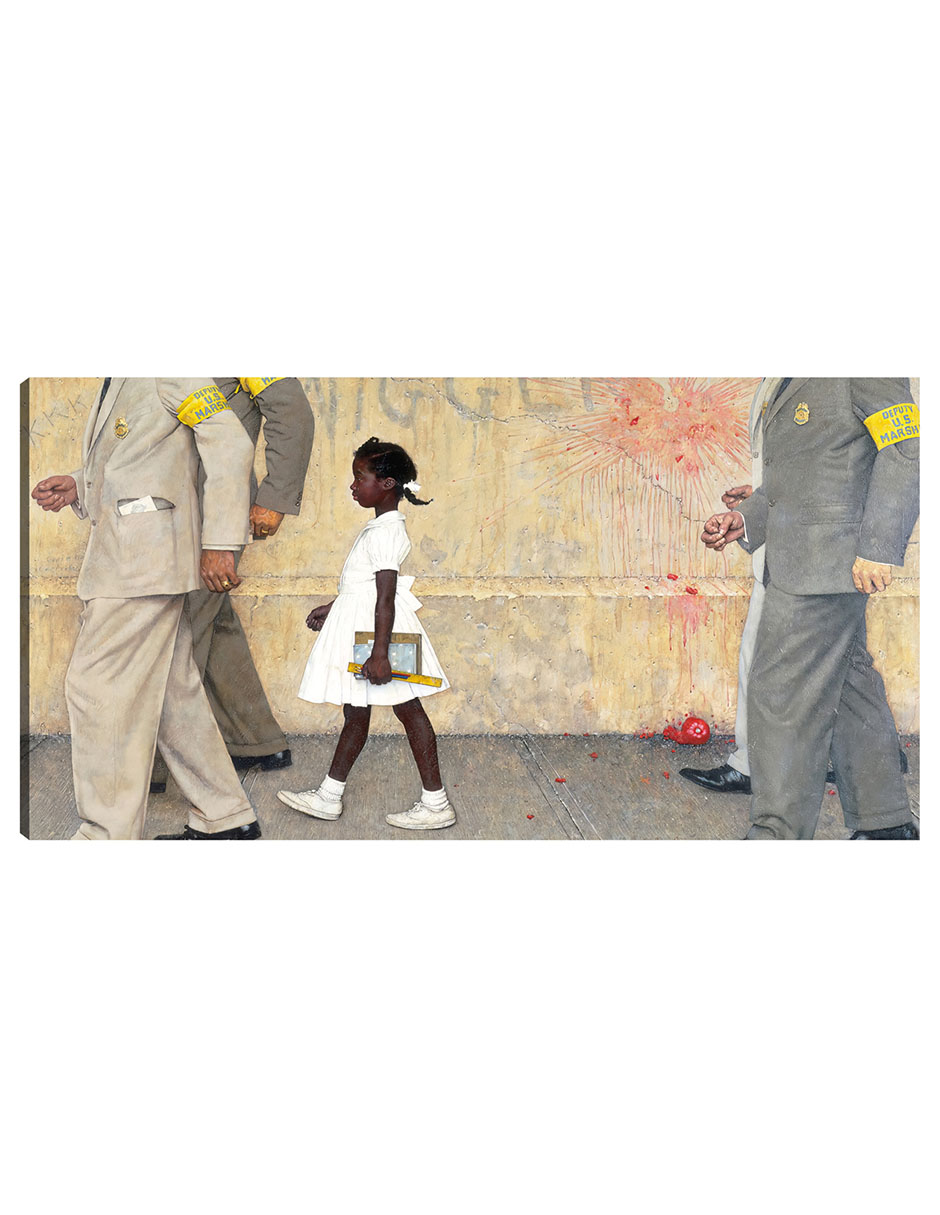 Foto 2 pulgar | Cuadro Decorativo - El Problema Con El Que Todos Vivimos (ruby Bridges)- Norman Rockwell - Fotografía - 72x138 - Fi
