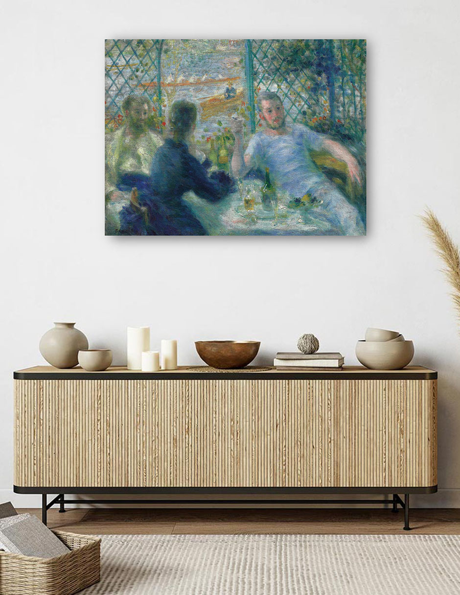 Foto 6 pulgar | Cuadro Decorativo - Almuerzo En El Restaurante Fournaise (1875)- Pierre-auguste Renoir - 28x36 - Fine Art Tj