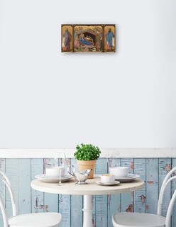 Foto 2 | Cuadro Decorativo - La Natividad Con Los Profetas Isaías Y Ezequiel, 1308-1311- Duccio Di Buoninsegna - 54x102 - Fi