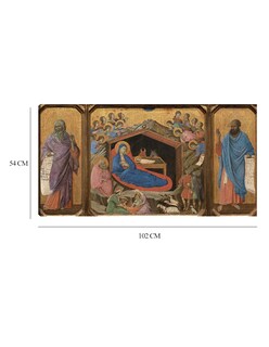 Foto 6 | Cuadro Decorativo - La Natividad Con Los Profetas Isaías Y Ezequiel, 1308-1311- Duccio Di Buoninsegna - 54x102 - Fi