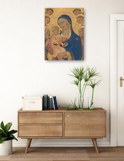 Foto 3 | Cuadro Decorativo - La Virgen Y El Niño Con San Jerónimo, San Bernardino Y Ángeles- Sano Di Pietro - 69x92 - Fine Art