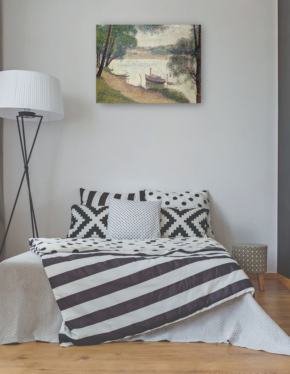 Foto 4 pulgar | Cuadro Decorativo - Tiempo Gris, Grande Jatte (hacia 1886-1888)- Georges Seurat - Paisaje - 46x61 - Fine Art Tj