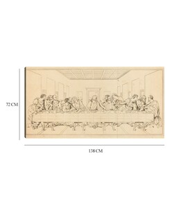 Foto 6 | Cuadro Decorativo - La Última Cena, Probablemente Del Siglo Xix.- Leonardo Da Vinci - Religión - 72x138 - Fine Art Tj