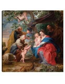 Foto 1 | Cuadro Decorativo - La Sagrada Familia Bajo Un Manzano (c. 1632)- Peter Paul Rubens - Religión - 31x31 - Fine Art Tj