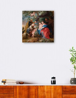 Foto 5 | Cuadro Decorativo - La Sagrada Familia Bajo Un Manzano (c. 1632)- Peter Paul Rubens - Religión - 31x31 - Fine Art Tj