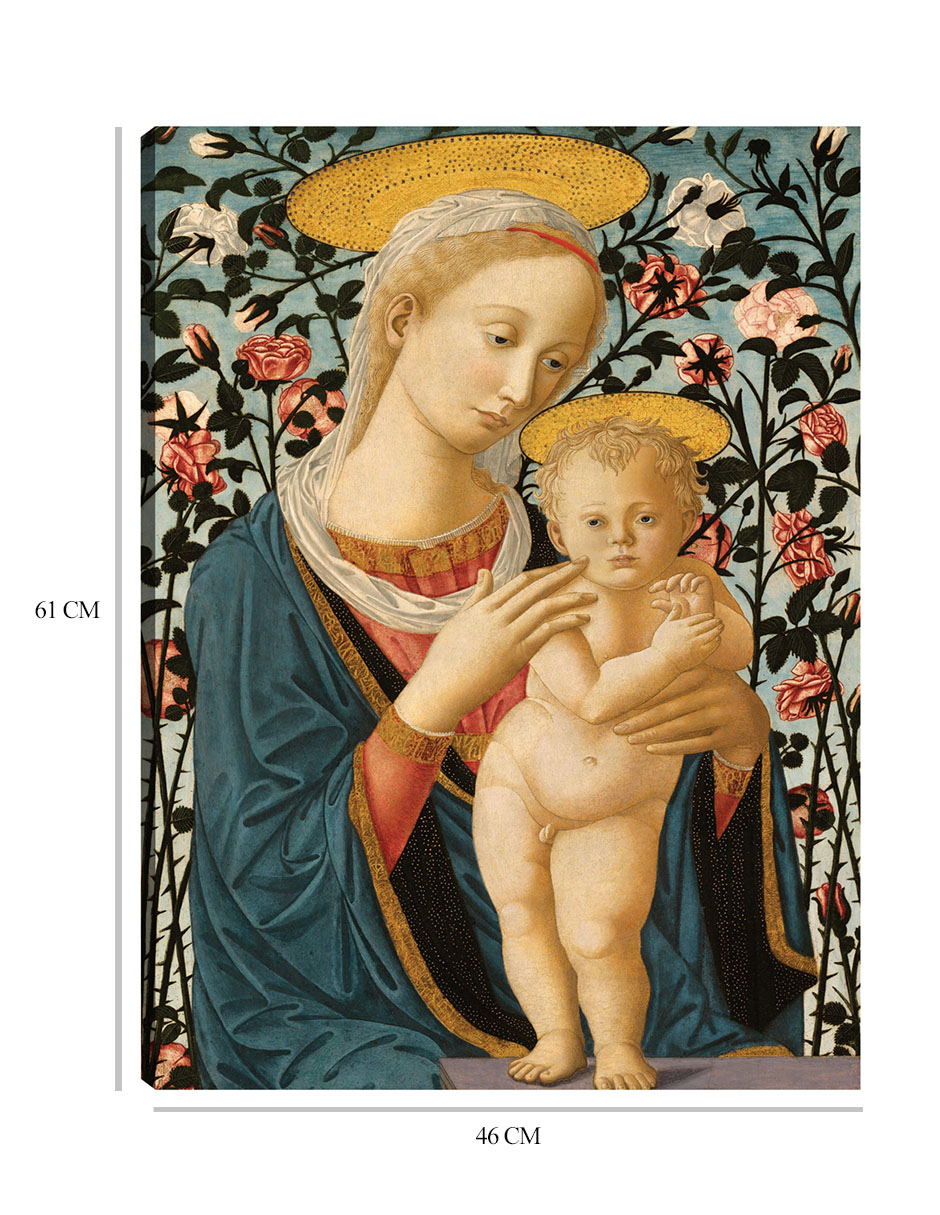 Foto 7 pulgar | Cuadro Decorativo - La Virgen Y El Niño C. 1470- Follower Of Fra Filippo Lippi And Pesellino - Religión - 46x61 -