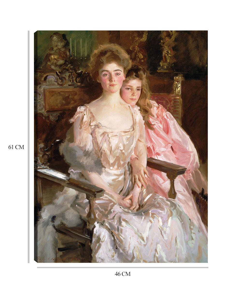 Foto 7 pulgar | Cuadro Decorativo - La Señora Fiske Warren (gretchen Osgood) Y Su Hija Rachel (1903)- John Singer Sargent - 46x6