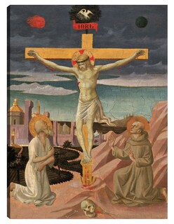 Foto 1 | Cuadro Decorativo - La Crucifixión Con San Jerónimo Y San Francisco, C. 1445/1450- Pesellino - Religión - 28x36