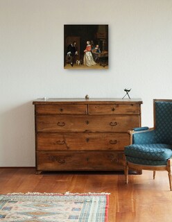 Foto 3 | Cuadro Decorativo - La Visita Del Pretendiente, C. 1658- Gerard Ter Borch The Younger - Fotografía - 31x31 - Fine Art T