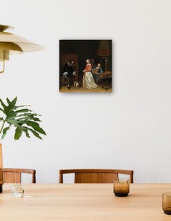 Foto 4 | Cuadro Decorativo - La Visita Del Pretendiente, C. 1658- Gerard Ter Borch The Younger - Fotografía - 31x31 - Fine Art T