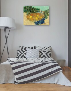 Foto 3 | Cuadro Decorativo - Bodegón De Naranjas Y Limones Con Guantes Azules- Vincent Van Gogh - Religión - 28x36 - Fine Art Tj