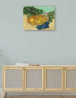 Foto 4 | Cuadro Decorativo - Bodegón De Naranjas Y Limones Con Guantes Azules- Vincent Van Gogh - Religión - 28x36 - Fine Art Tj