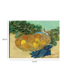 Foto 6 | Cuadro Decorativo - Bodegón De Naranjas Y Limones Con Guantes Azules- Vincent Van Gogh - Religión - 28x36 - Fine Art Tj