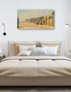 Foto 5 | Cuadro Decorativo - Trabajadores Hincando Pilotes (hacia 1882)- Georges Seurat - Paisaje - 54x102 - Fine Art Tj