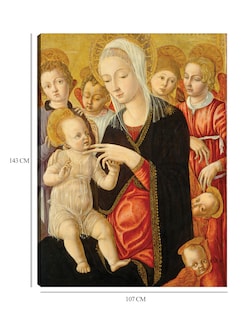 Foto 6 | Cuadro Decorativo - Virgen Y El Niño Con Ángeles Y Querubines, C. 1460/1465- Matteo Di Giovanni - 107x143 - Fine Art Tj