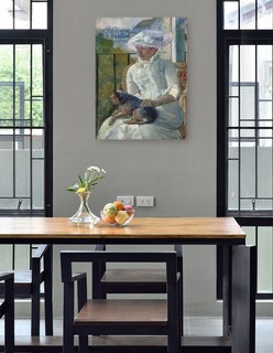 Foto 4 | Cuadro Decorativo - Niña Junto A Una Ventana (c. 1883-1884)- Mary Cassatt - Fotografía - 69x92 - Impresión En