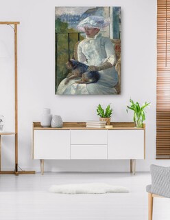 Foto 5 | Cuadro Decorativo - Niña Junto A Una Ventana (c. 1883-1884)- Mary Cassatt - Fotografía - 69x92 - Impresión En