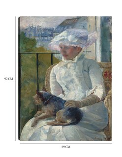 Foto 6 | Cuadro Decorativo - Niña Junto A Una Ventana (c. 1883-1884)- Mary Cassatt - Fotografía - 69x92 - Impresión En