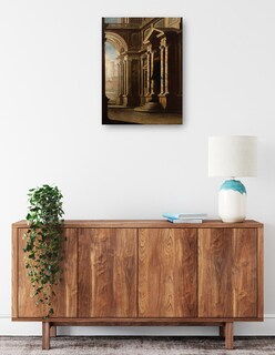 Foto 2 | Cuadro Decorativo - Vista Del Interior De Un Edificio.- Leonardo Coccorante - Ciudades - 69x92 - Impresión En L