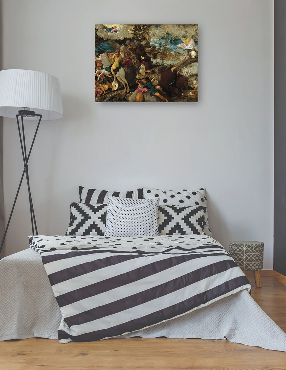 Foto 4 pulgar | Cuadro Decorativo - La Conversión De San Pablo (c. 1544)- Jacopo Tintoretto - Religión - 46x61 - Impresión En