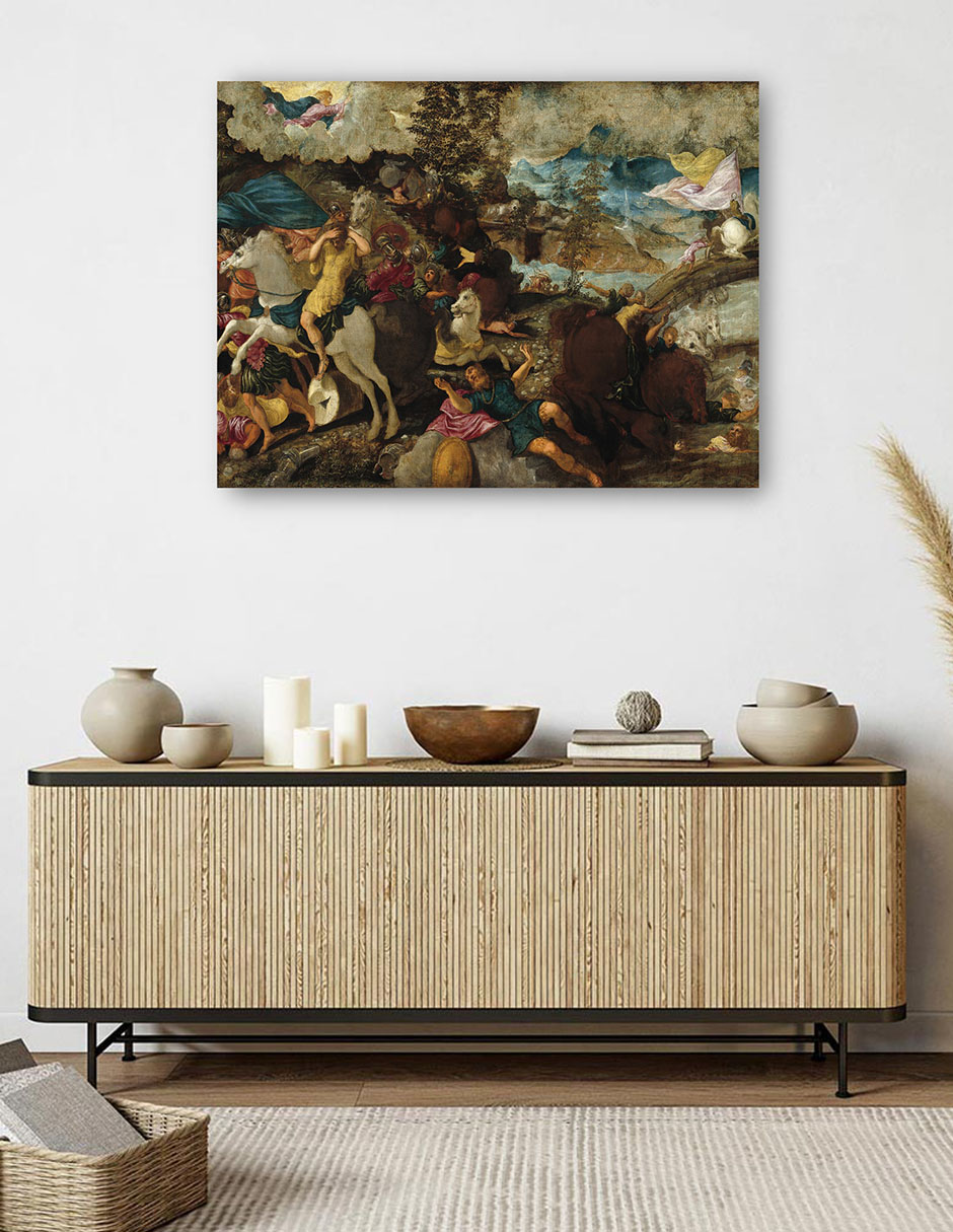 Foto 6 pulgar | Cuadro Decorativo - La Conversión De San Pablo (c. 1544)- Jacopo Tintoretto - Religión - 46x61 - Impresión En