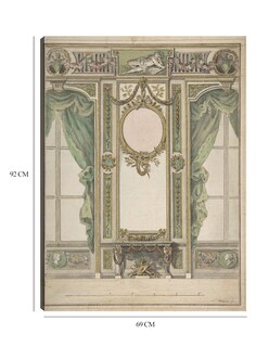 Foto 6 | Cuadro Decorativo - Diseño Del Interior De Un Palacio (1730-1797)- Workshop Of Leonardo Marini - Ciudades - 69x9