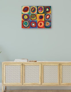 Foto 4 | Cuadro Decorativo - Cuadrado Con Anillos Konzentrischen (1913)- Wassily Kandinsky - Abstracto - 28x36 - Fine Art Tj