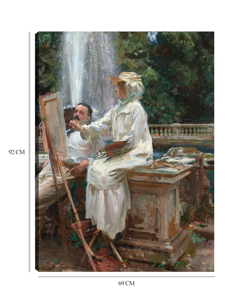 Foto 7 pulgar | Cuadro Decorativo - La Fuente, Villa Torlonia Frascati, Italia (1907)- John Singer Sargent - Paisaje - 69x92 - Fine Ar