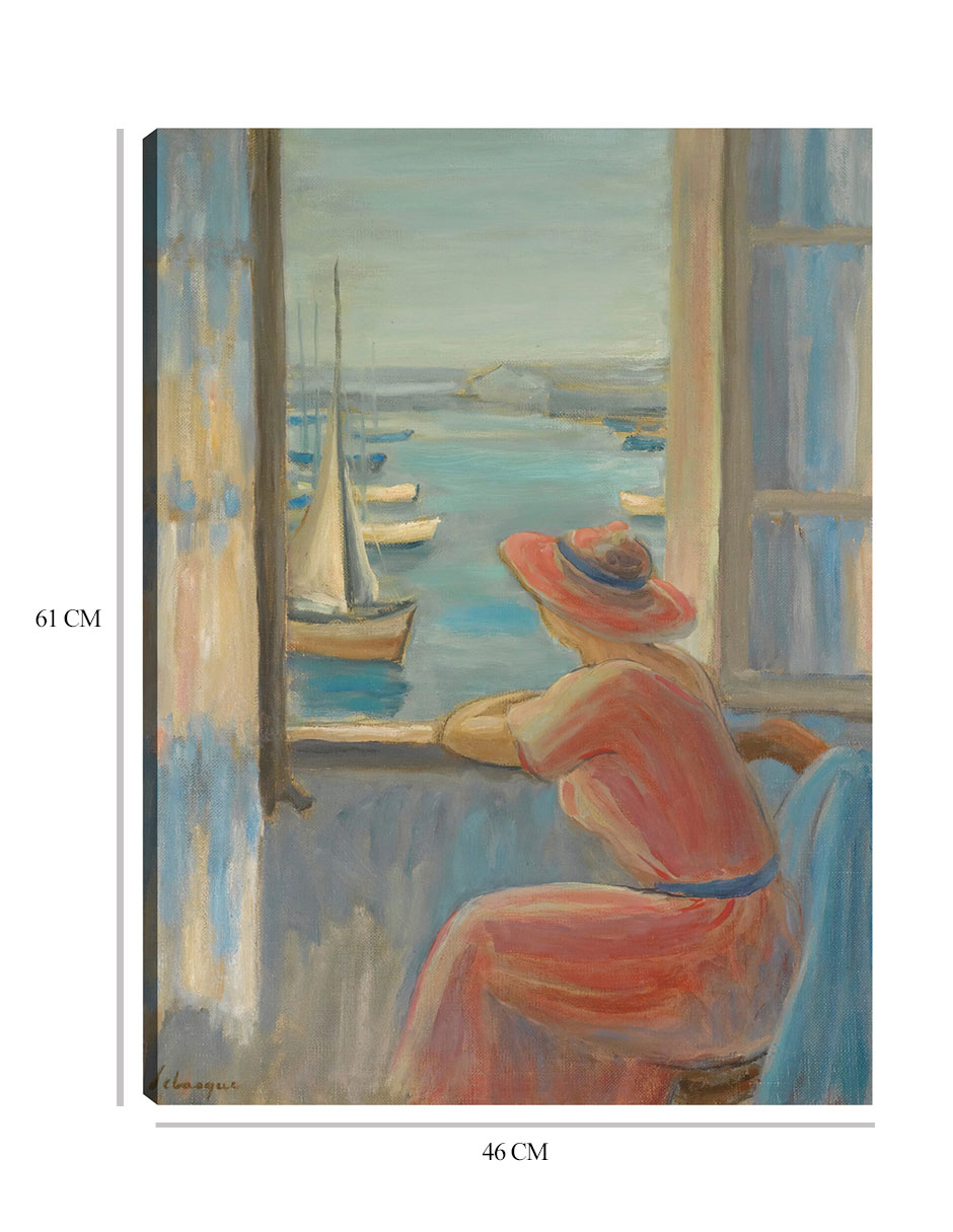 Foto 7 pulgar | Cuadro Decorativo - Devant La Fenêtre, Isla De Yeu (1919)- Henri Lebasque - Fotografía - 46x61 - Impresión En