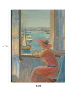 Foto 6 | Cuadro Decorativo - Devant La Fenêtre, Isla De Yeu (1919)- Henri Lebasque - Fotografía - 46x61 - Impresión En