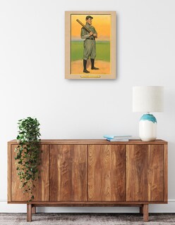 Foto 2 | Cuadro Decorativo - Nap Lajoie, Cleveland Naps, Retrato De Tarjeta De Béisbol- Library Of Congress - 69x92 - Fine Art T
