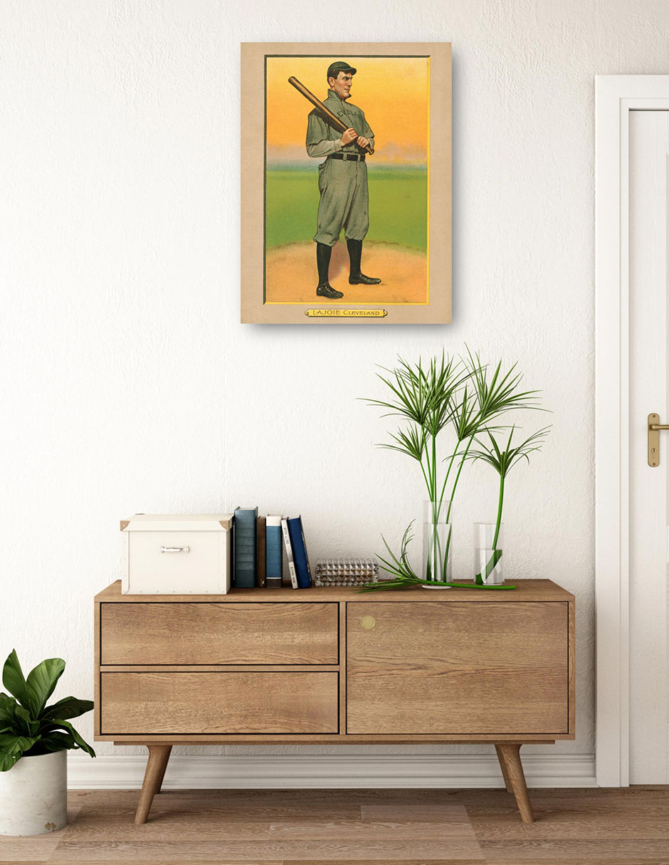 Foto 4 pulgar | Cuadro Decorativo - Nap Lajoie, Cleveland Naps, Retrato De Tarjeta De Béisbol- Library Of Congress - 69x92 - Fine Art T