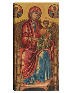 Foto 1 | Cuadro Decorativo - La Virgen Y El Niño En Un Trono Curvo, C. 1260/1280- Constantinople - Religión - 54x102 - Fine Ar