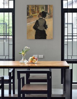 Foto 4 | Cuadro Decorativo - Mujer Vista Desde Atrás (visita A Un Museo), C. 1879-1885- Edgar Degas - Fotografía - 107x1