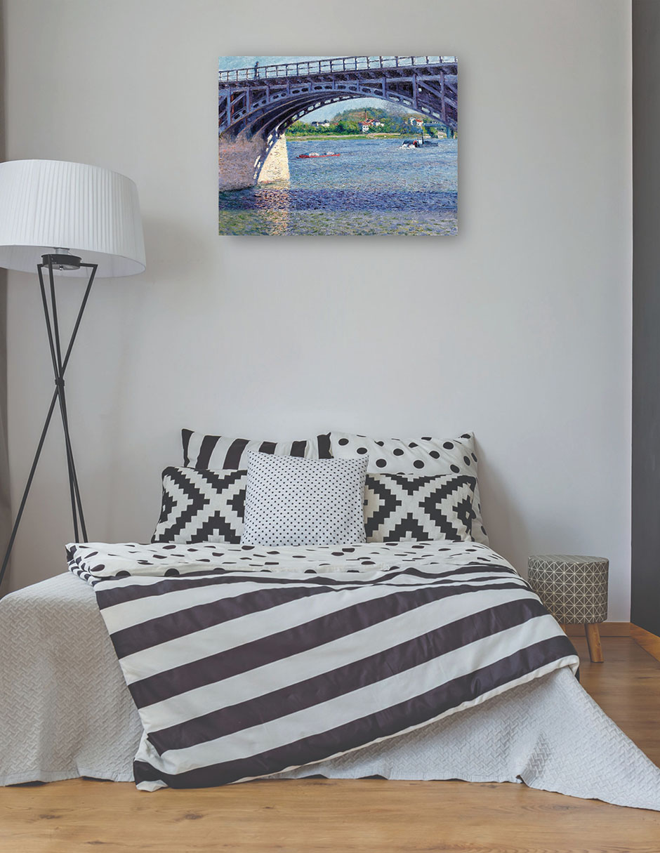 Foto 4 pulgar | Cuadro Decorativo - El Puente Argenteuil Y El Sena (hacia 1883)- Gustave Caillebotte - Religión - 46x61 - Fine Art Tj