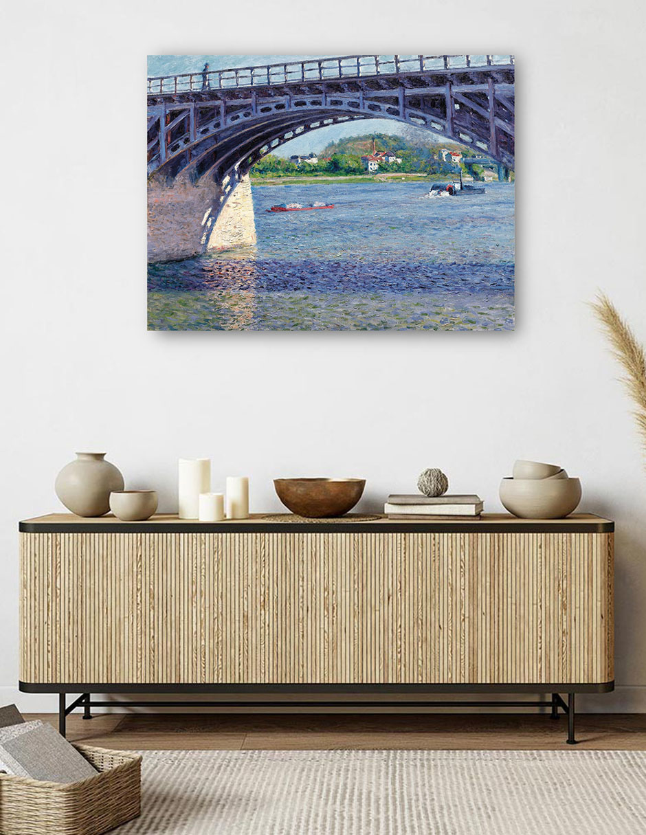 Foto 6 pulgar | Cuadro Decorativo - El Puente Argenteuil Y El Sena (hacia 1883)- Gustave Caillebotte - Religión - 46x61 - Fine Art Tj