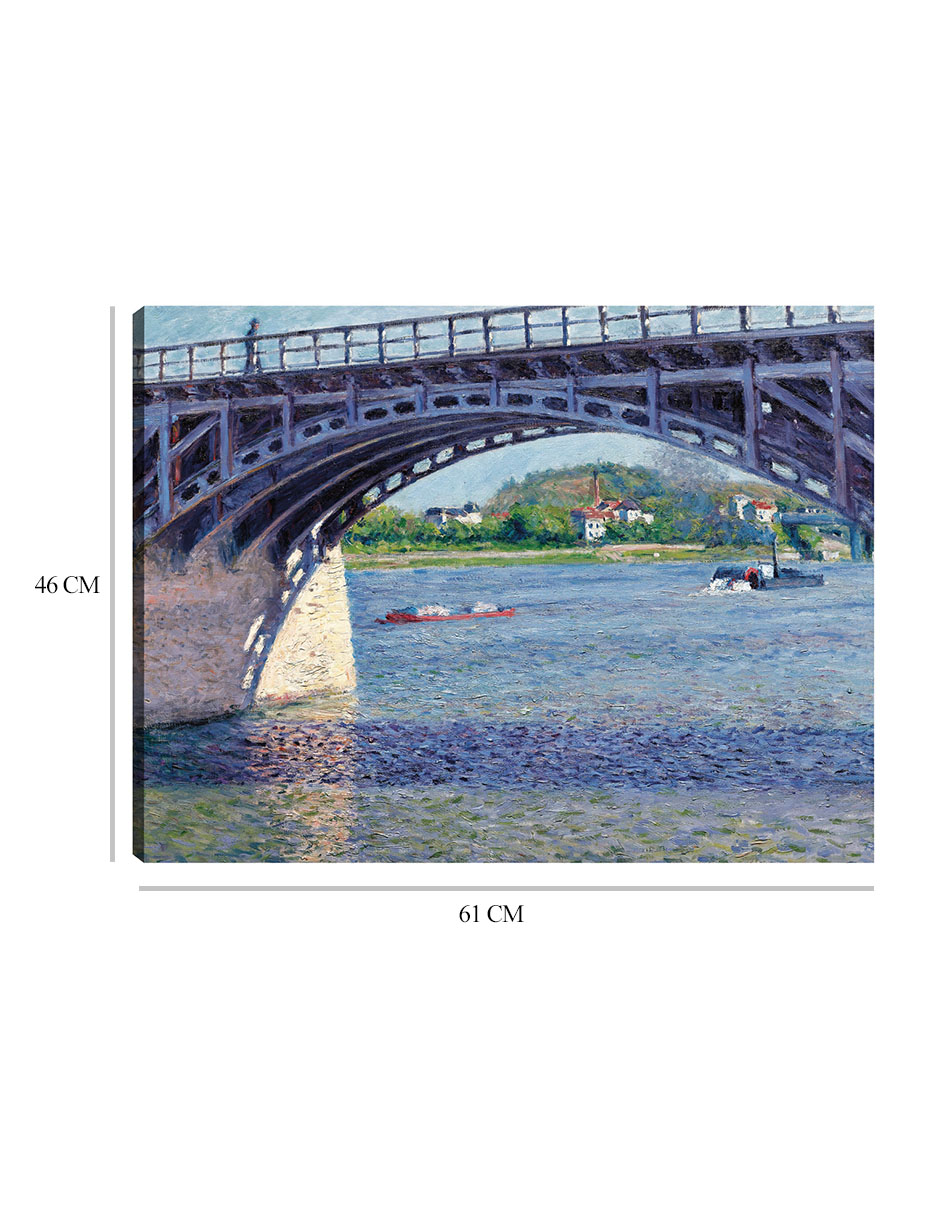 Foto 7 pulgar | Cuadro Decorativo - El Puente Argenteuil Y El Sena (hacia 1883)- Gustave Caillebotte - Religión - 46x61 - Fine Art Tj