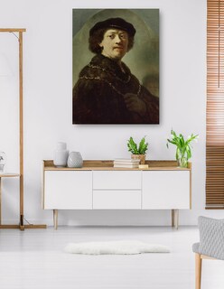 Foto 5 | Cuadro Decorativo - Autorretrato Con Gorra Negra (1637)- Rembrandt Van Rijn - Fotografía - 77x102 - Fine Art Tj