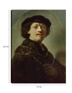 Foto 6 | Cuadro Decorativo - Autorretrato Con Gorra Negra (1637)- Rembrandt Van Rijn - Fotografía - 77x102 - Fine Art Tj