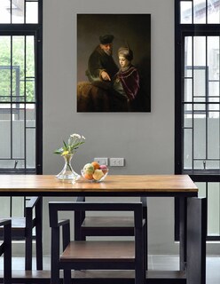 Foto 4 | Cuadro Decorativo - Un Joven Erudito Y Su Tutor (alrededor De 1629-1630)- Rembrandt Van Rijn - Fotografía - 69x9