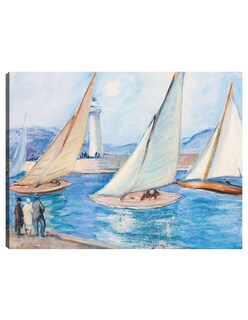 Foto 1 | Cuadro Decorativo - Inicio De Regatas En El Sur, St. Tropez (década De 1920)- Henri Lebasque - Costa - 28x36 - Fine A