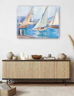 Foto 5 | Cuadro Decorativo - Inicio De Regatas En El Sur, St. Tropez (década De 1920)- Henri Lebasque - Costa - 28x36 - Fine A