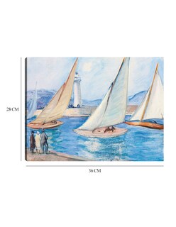 Foto 6 | Cuadro Decorativo - Inicio De Regatas En El Sur, St. Tropez (década De 1920)- Henri Lebasque - Costa - 28x36 - Fine A