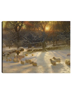 Foto 1 | Cuadro Decorativo - El Acortamiento Del Día De Invierno Está Cerca De Su Fin- Joseph Farquharson - 46x61 - Fine Art Tj